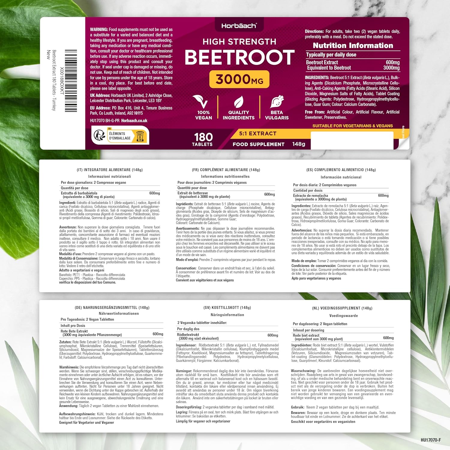 Beetroot 3000 mg | 180 Tablets