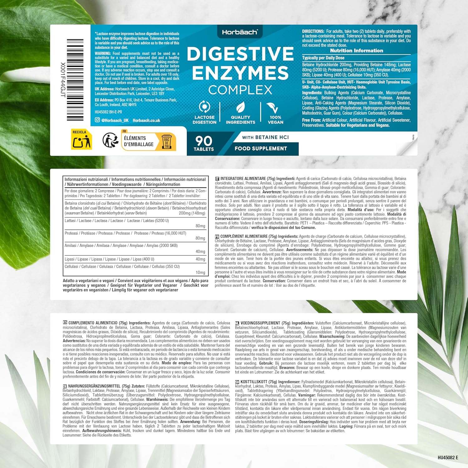 Digestive Enzymes Complex | 90 Tablets