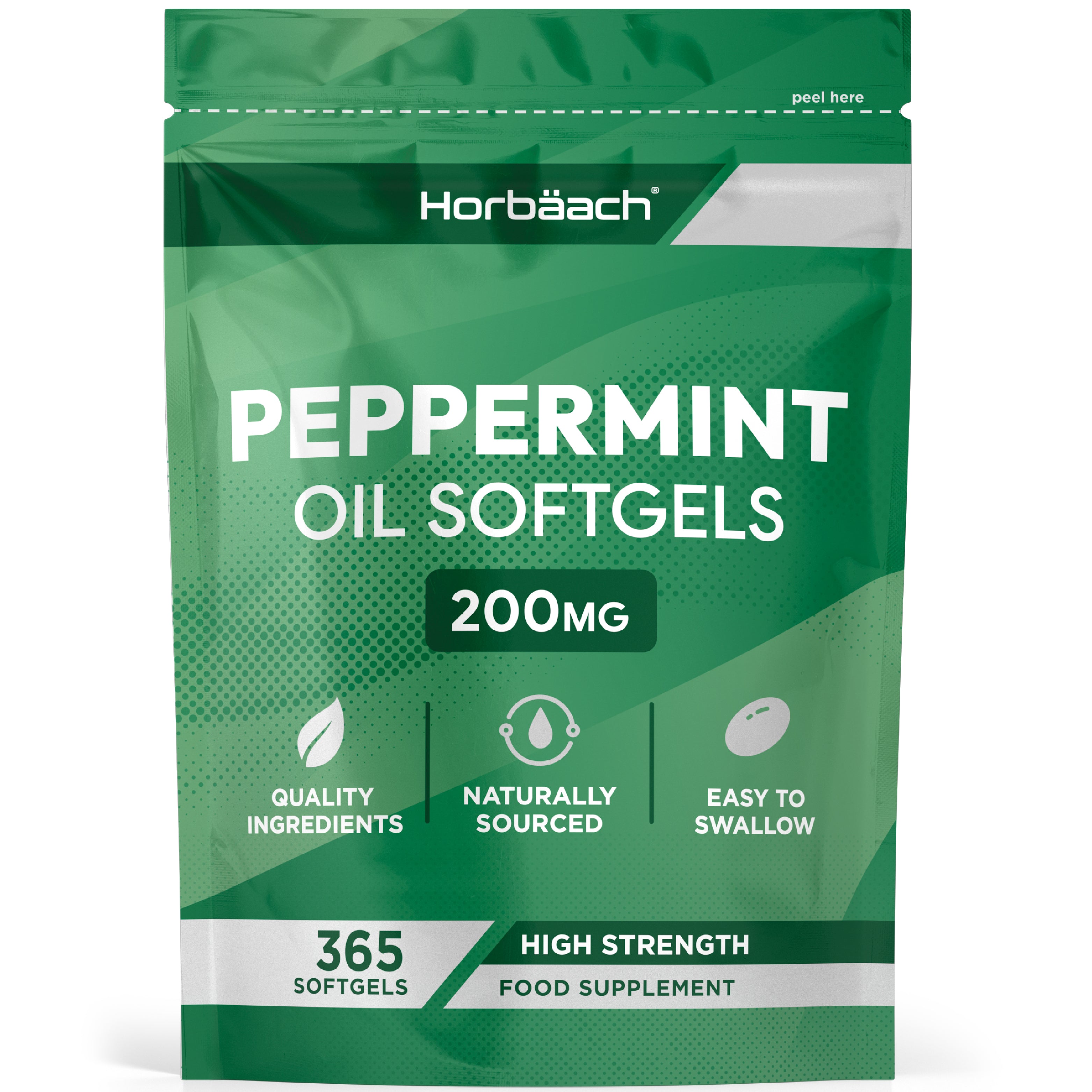 Peppermint Oil 200 mg | 365 Softgels
