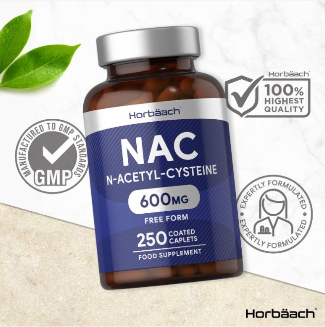 NAC N-Acetyl-Cysteine 600 mg | 250 Caplets