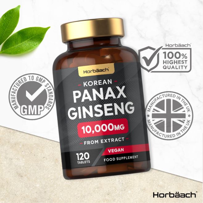 Panax Korean Ginseng 10,000 mg | 120 Tablets