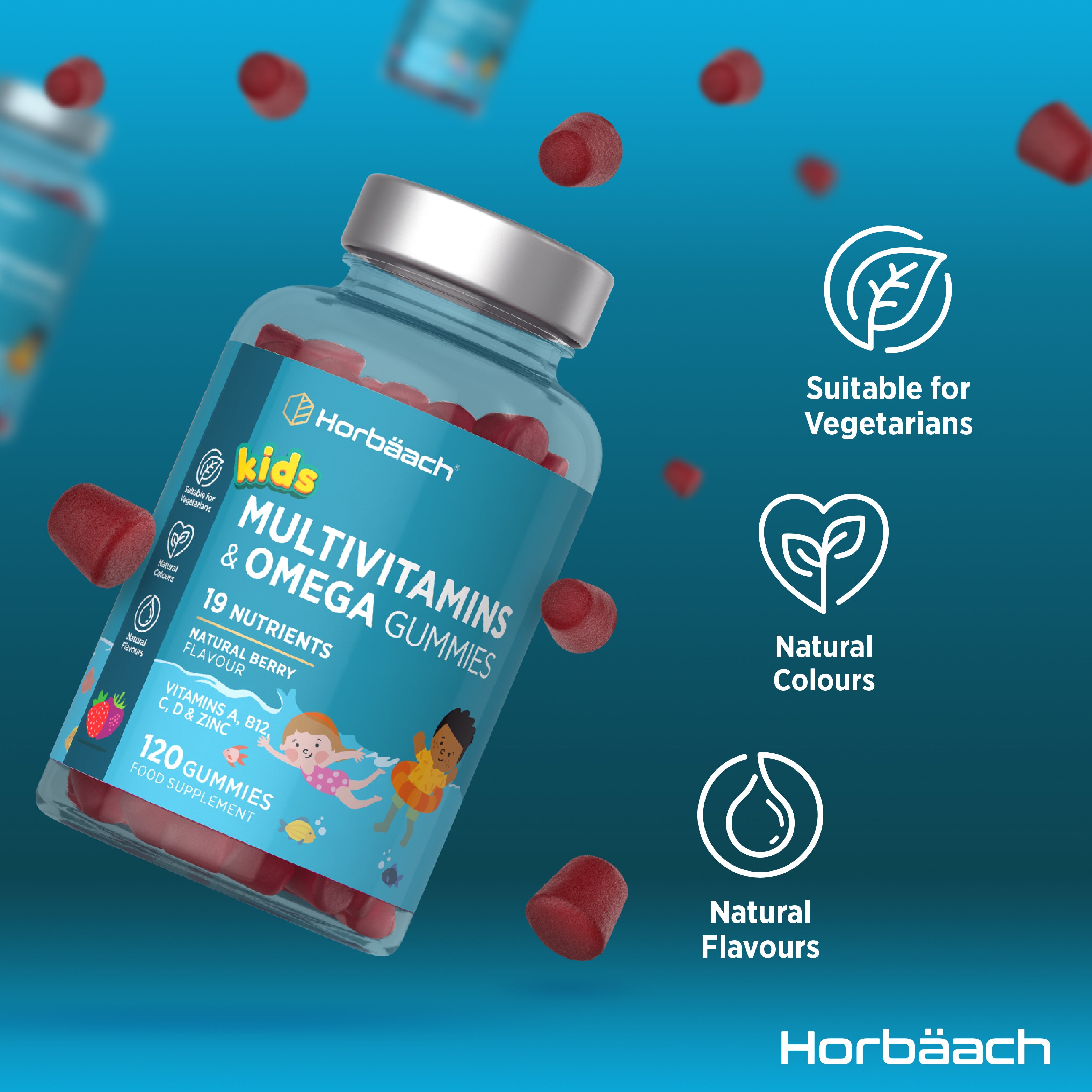 Multivitamin with Omega 369 For Kids | 120 Gummies