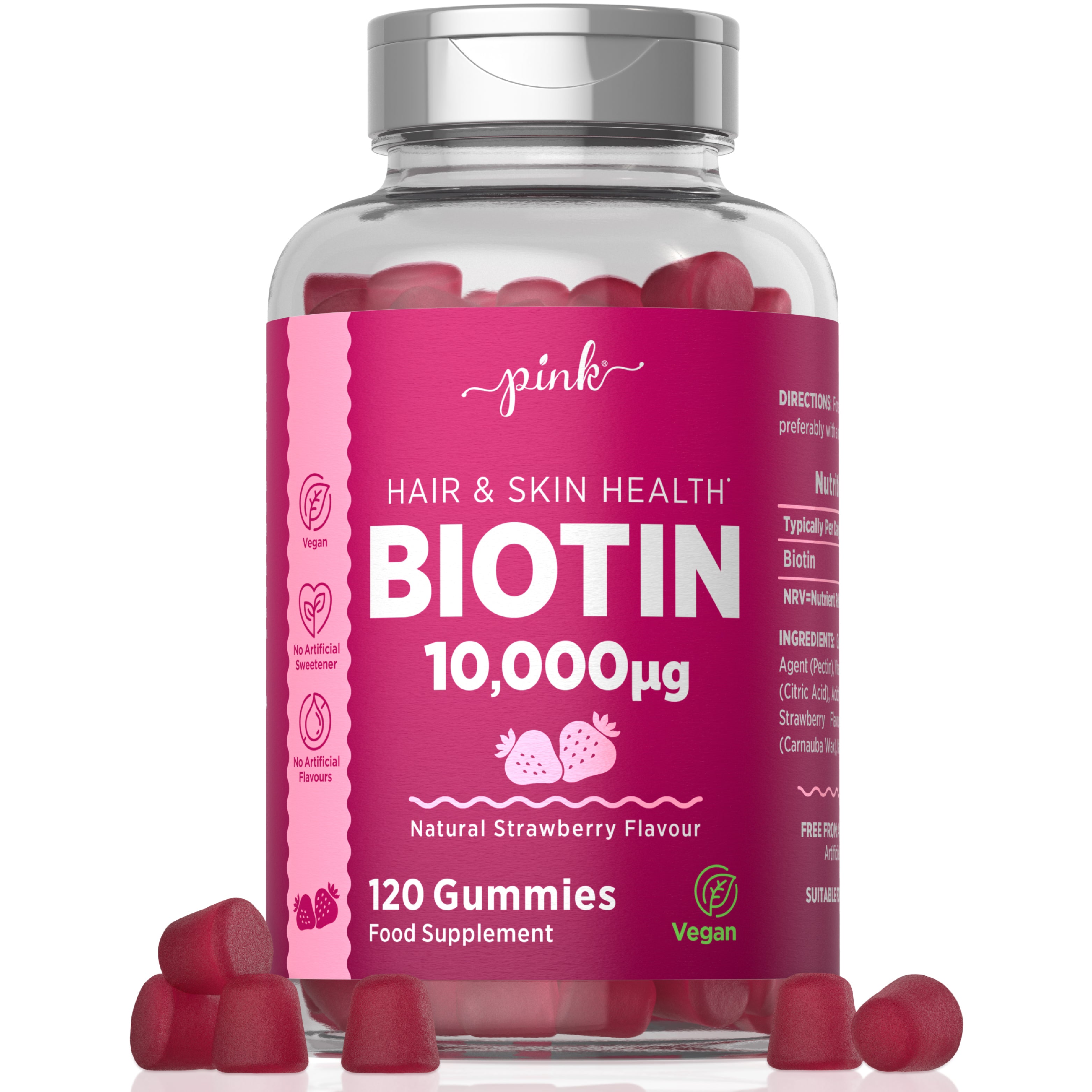 Biotin 10,000 µg for Women | 120 Gummies