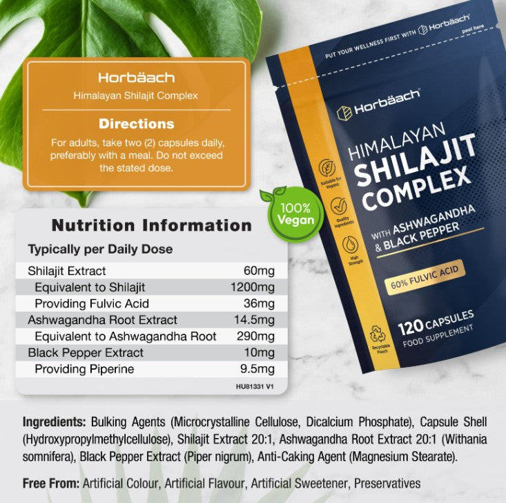 Shilajit Complex 1500 mg | 120 Capsules