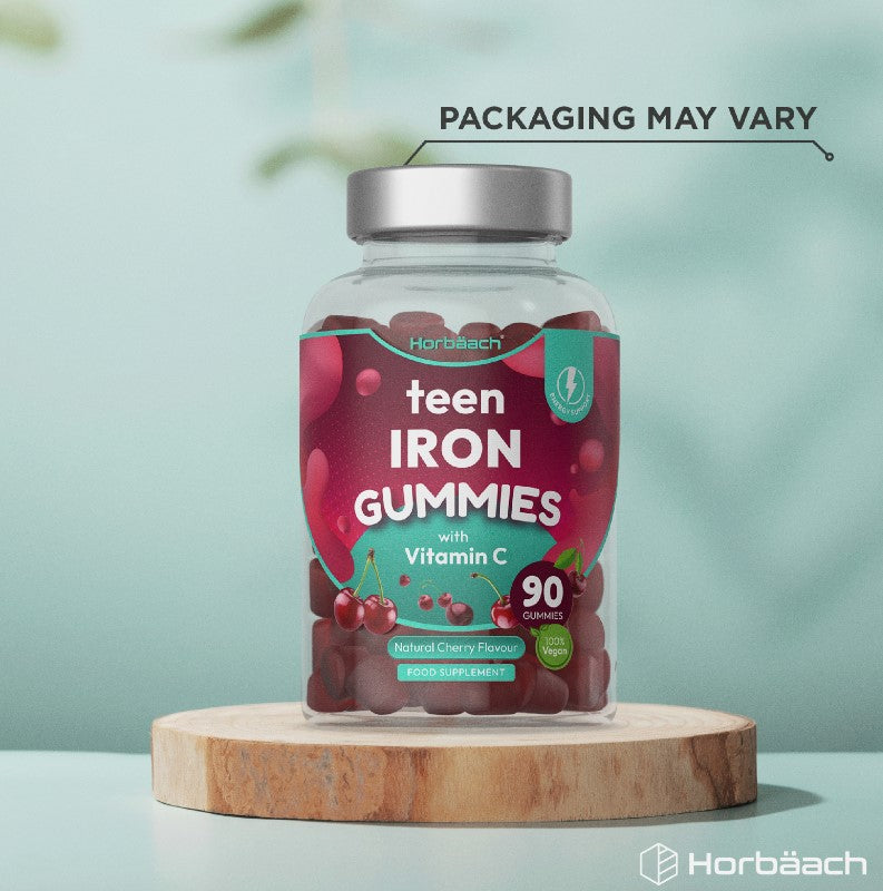 Iron with Vitamin C for Teens | 90 Gummies