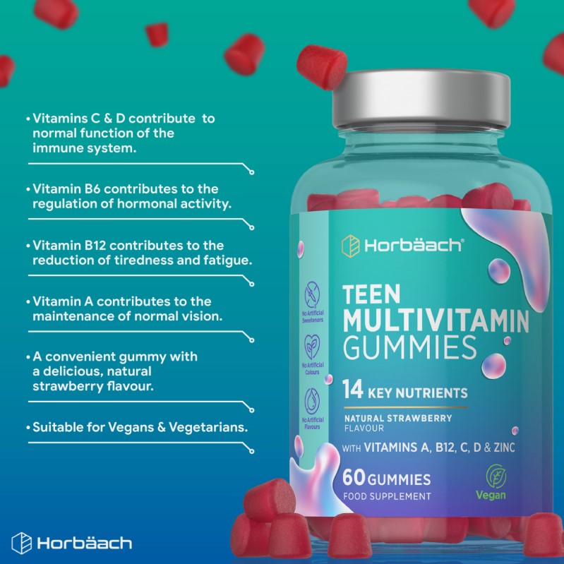 Multivitamins for Teens | 60 Gummies