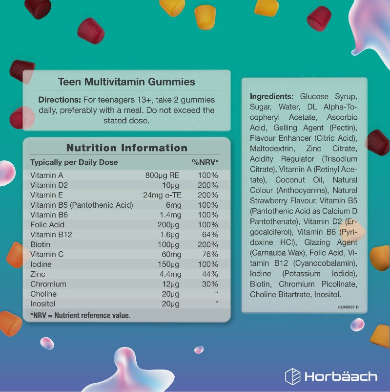 Multivitamins for Teens | 60 Gummies