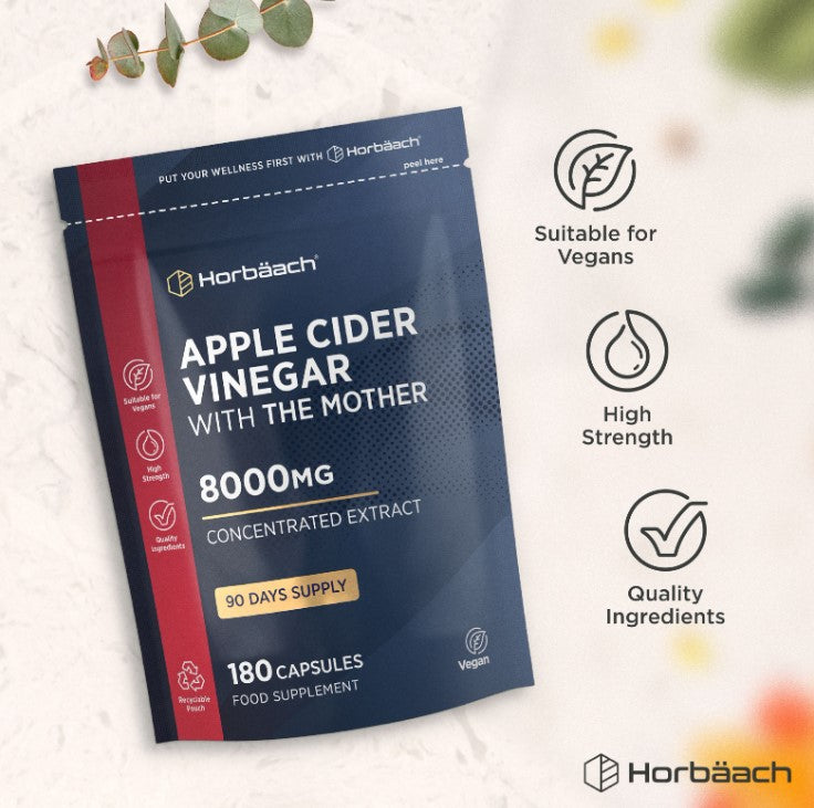Apple Cider Vinegar 8000 mg | 180 Capsules