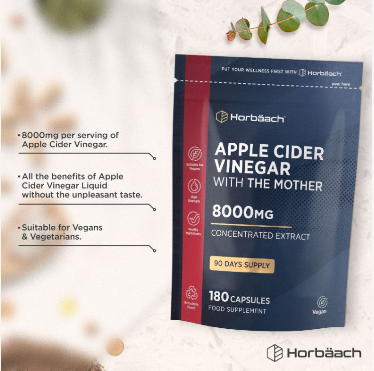 Apple Cider Vinegar 8000 mg | 180 Capsules