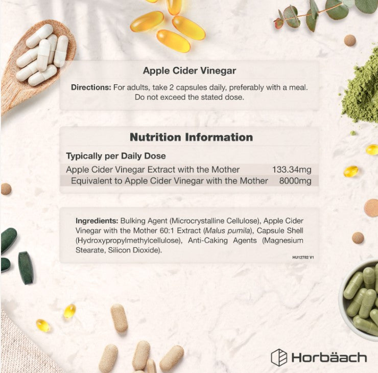 Apple Cider Vinegar 8000 mg | 180 Capsules