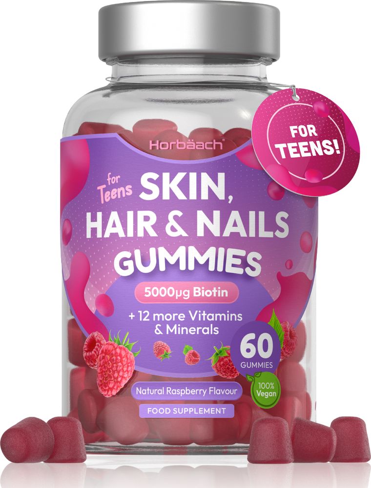 Skin Hair and Nail Vitamins | 60 Gummies