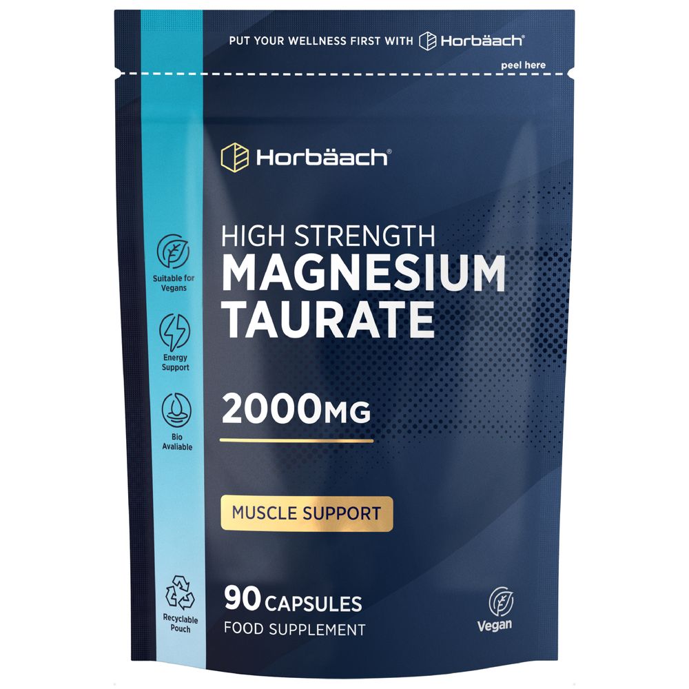 Magnesium Taurate 2000 mg | 90 Capsules
