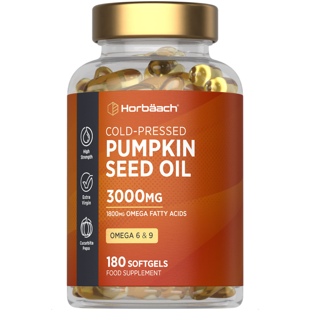 Pumpkin Seed Oil 3000 mg | 180 Softgels