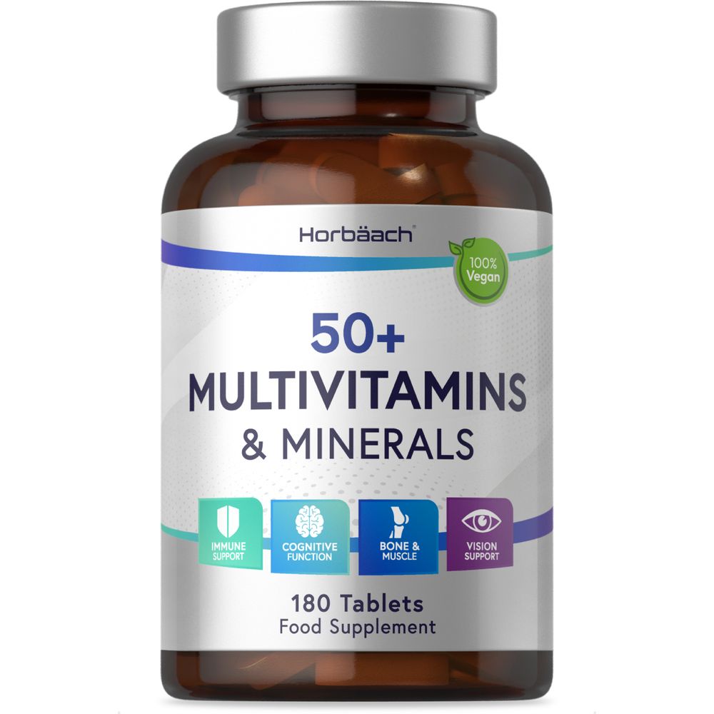 Multivitamins and Mineral for Adults 50 Plus | 180 Tablets