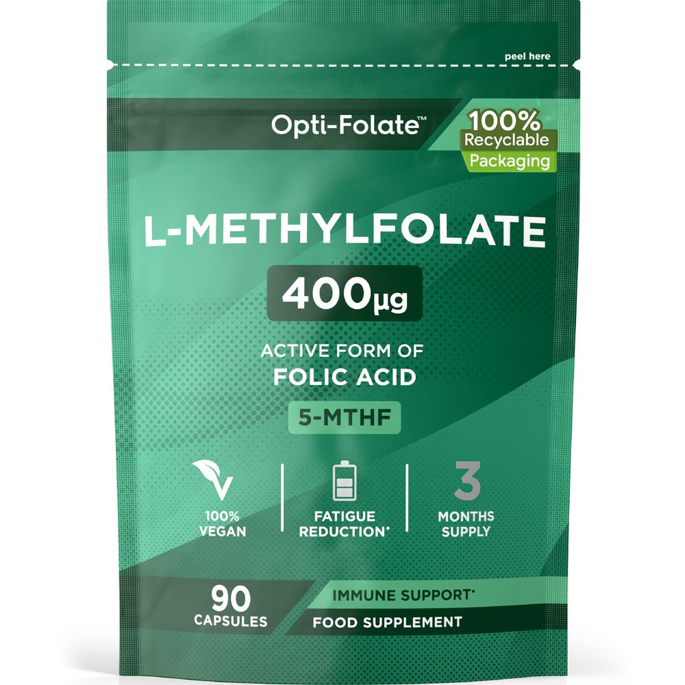 L-Methlyfolate 400 ug | 90 Capsules
