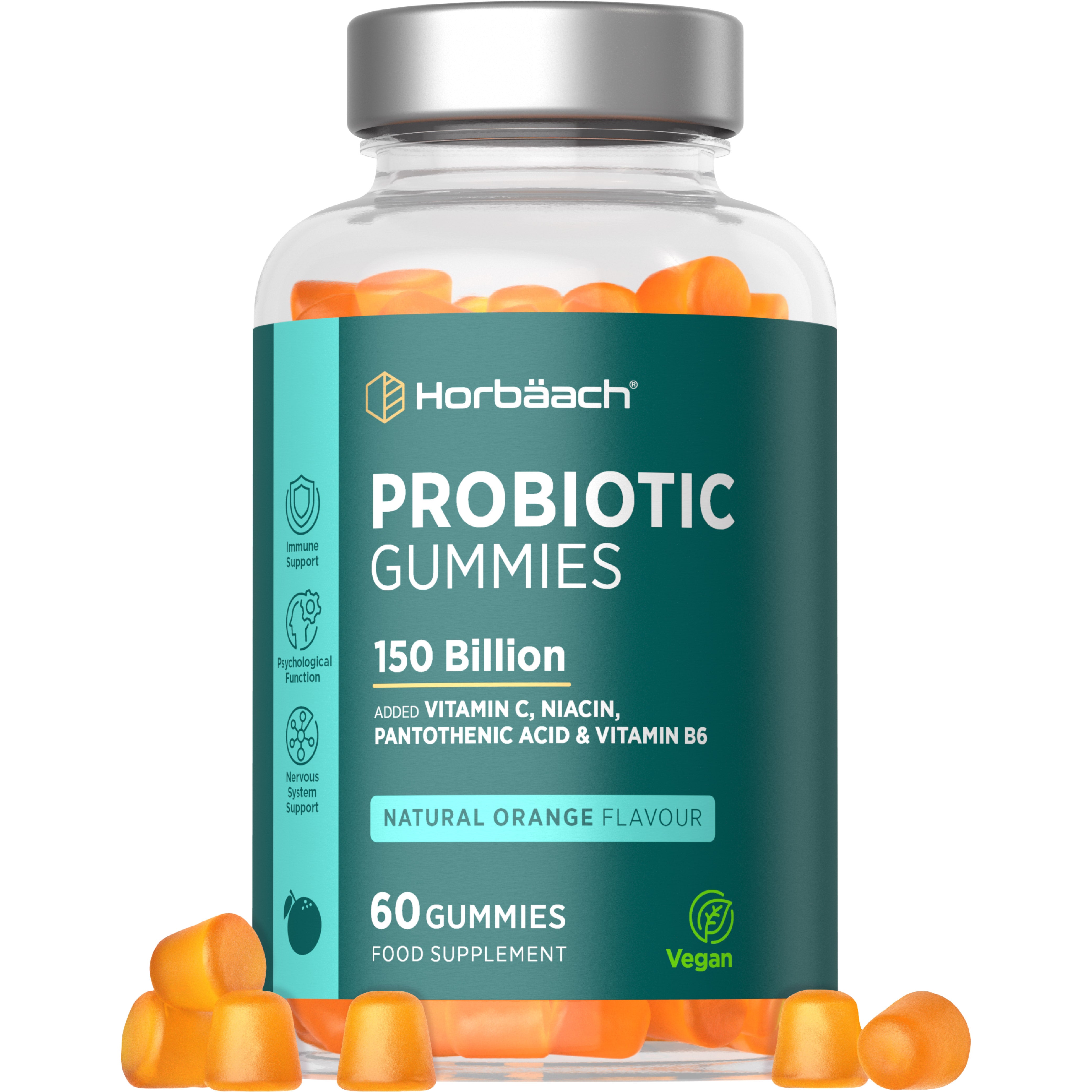 Probiotic Gummies for Adults | 150 Billion CFU | 60 Gummies