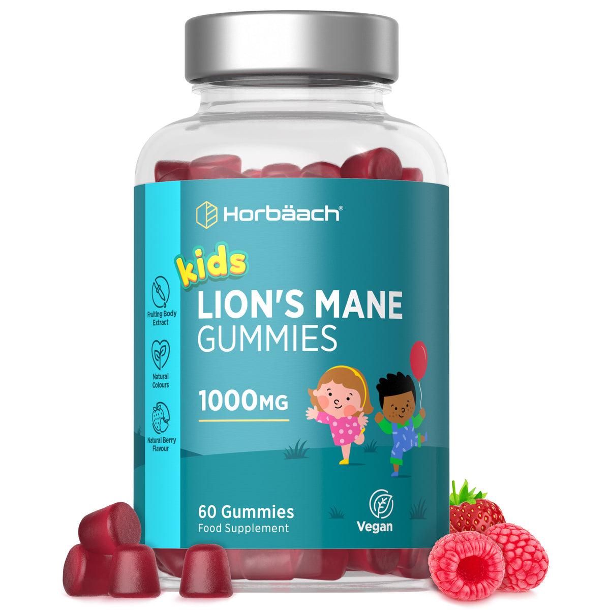 Lions Mane Gummies for Kids 1000mg | 60 Count