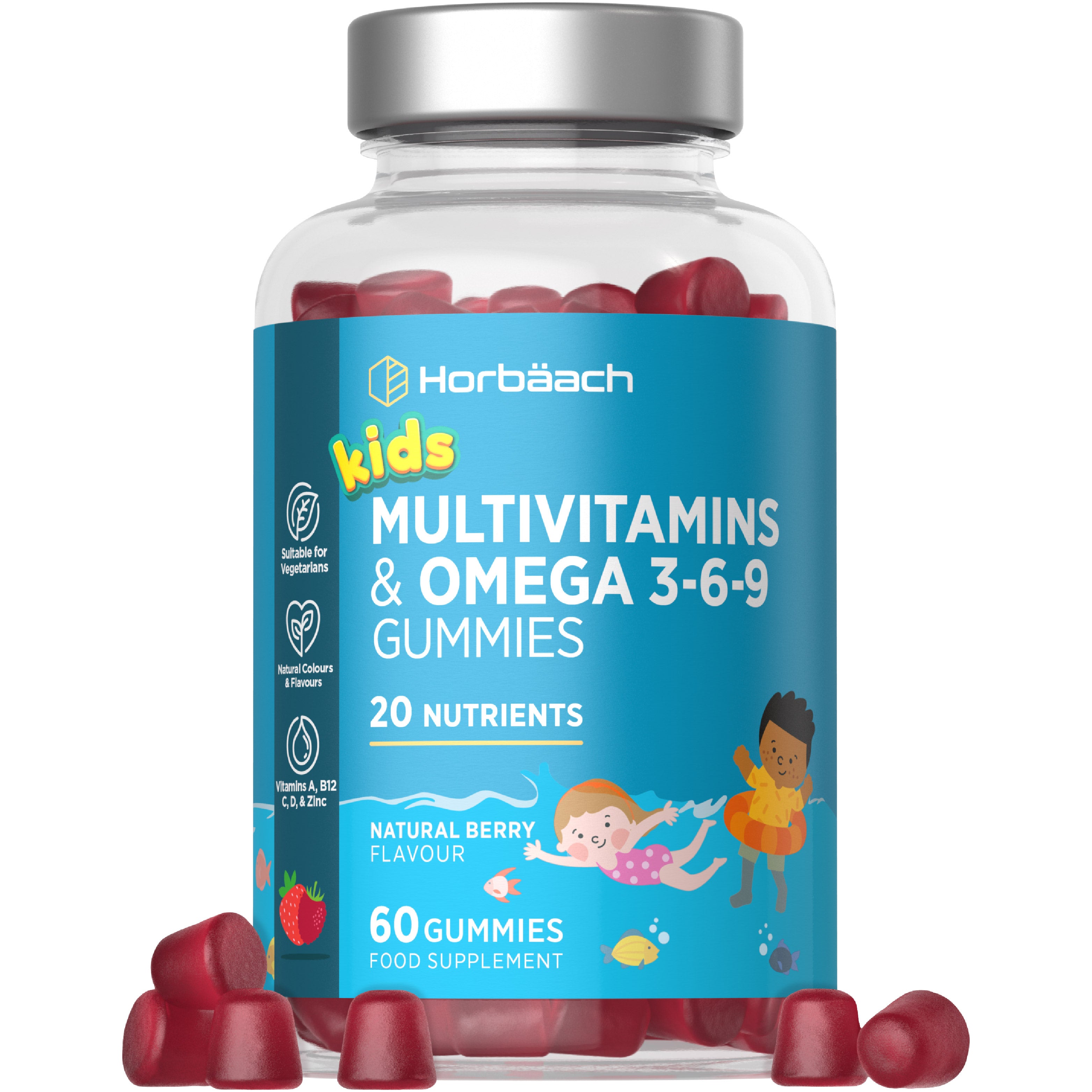 Multivitamin with Omega 369 For Kids | 120 Gummies