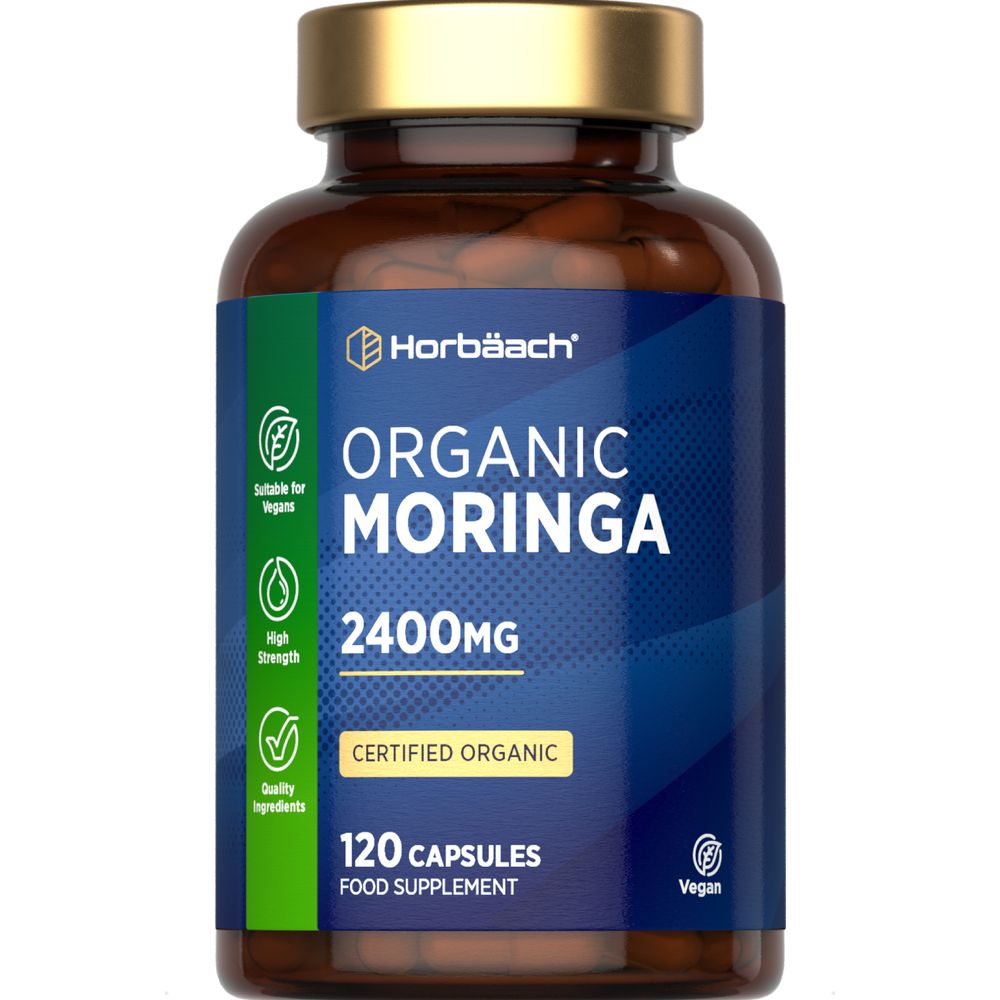 Moringa Oleifera 2400 mg | Organic | 120 Capsules