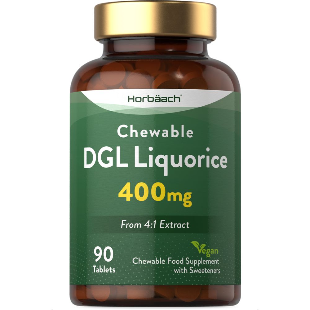 DGL Licorice 400 mg | 90 Chewable Tablets
