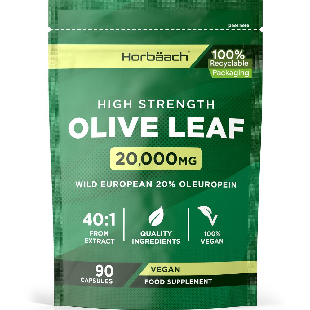 Olive Leaf Extract 20,000 mg | 90 Capsules 