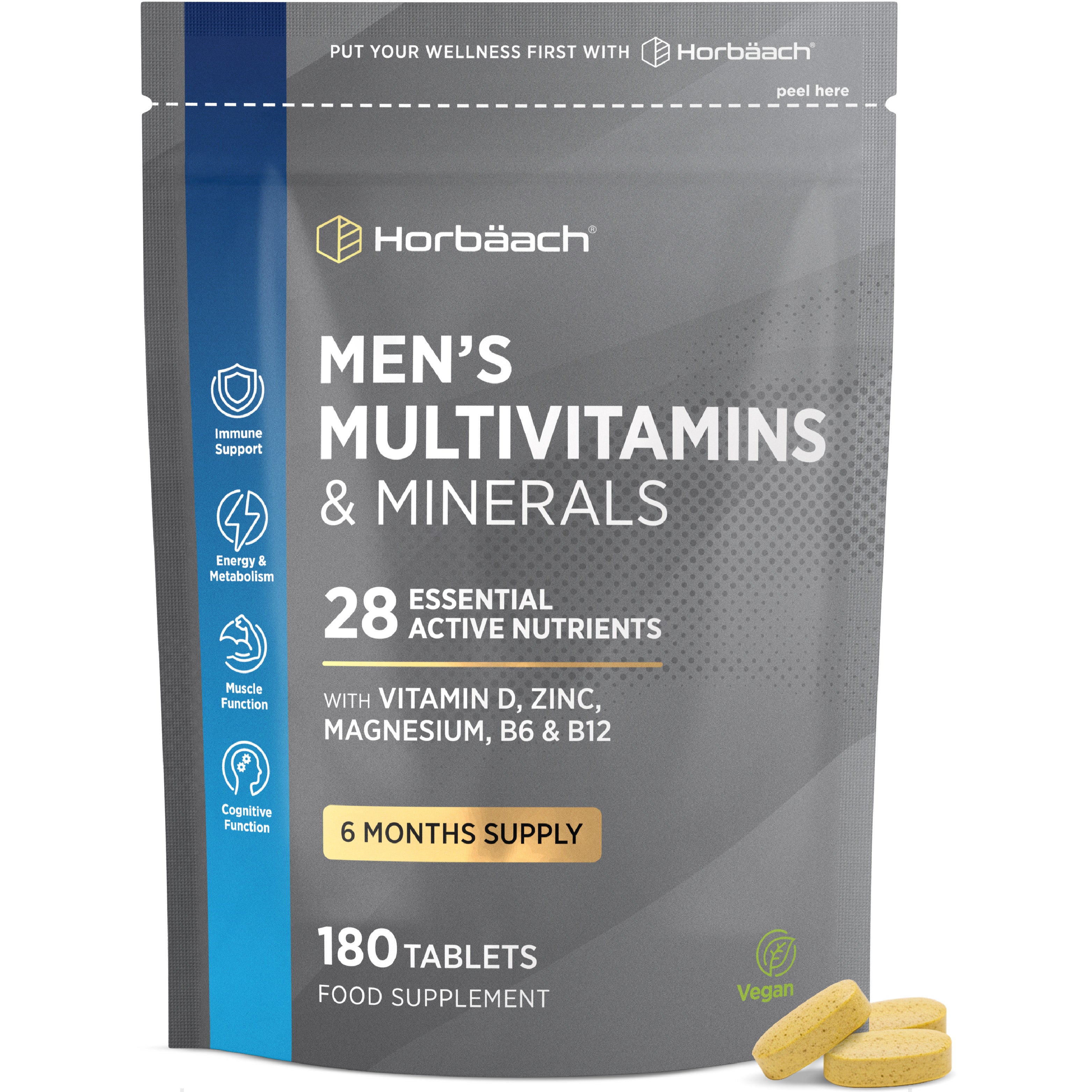 Multivitamins and Minerals for Men | 180 Tablets