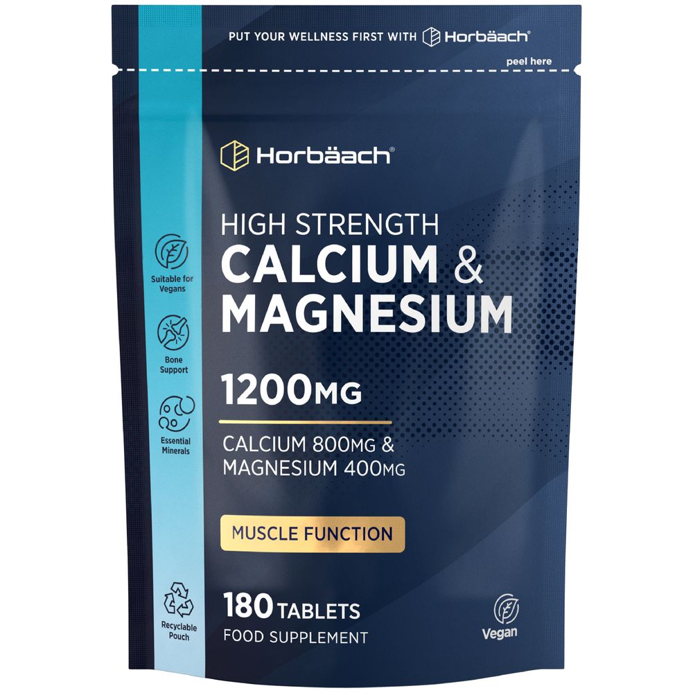 Calcium and Magnesium 1200 mg | 180 Tablets