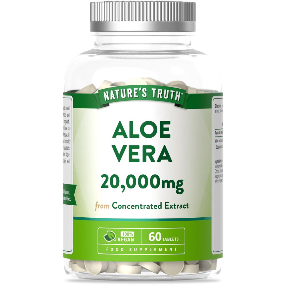 Aloe Vera 20,000 mg | 60 Tablets