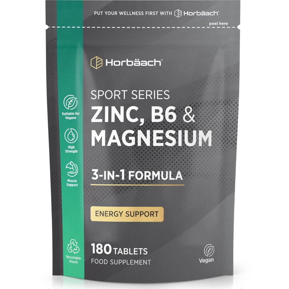 Zinc, Magnesium and Vitamin B6 | 180 Tablets