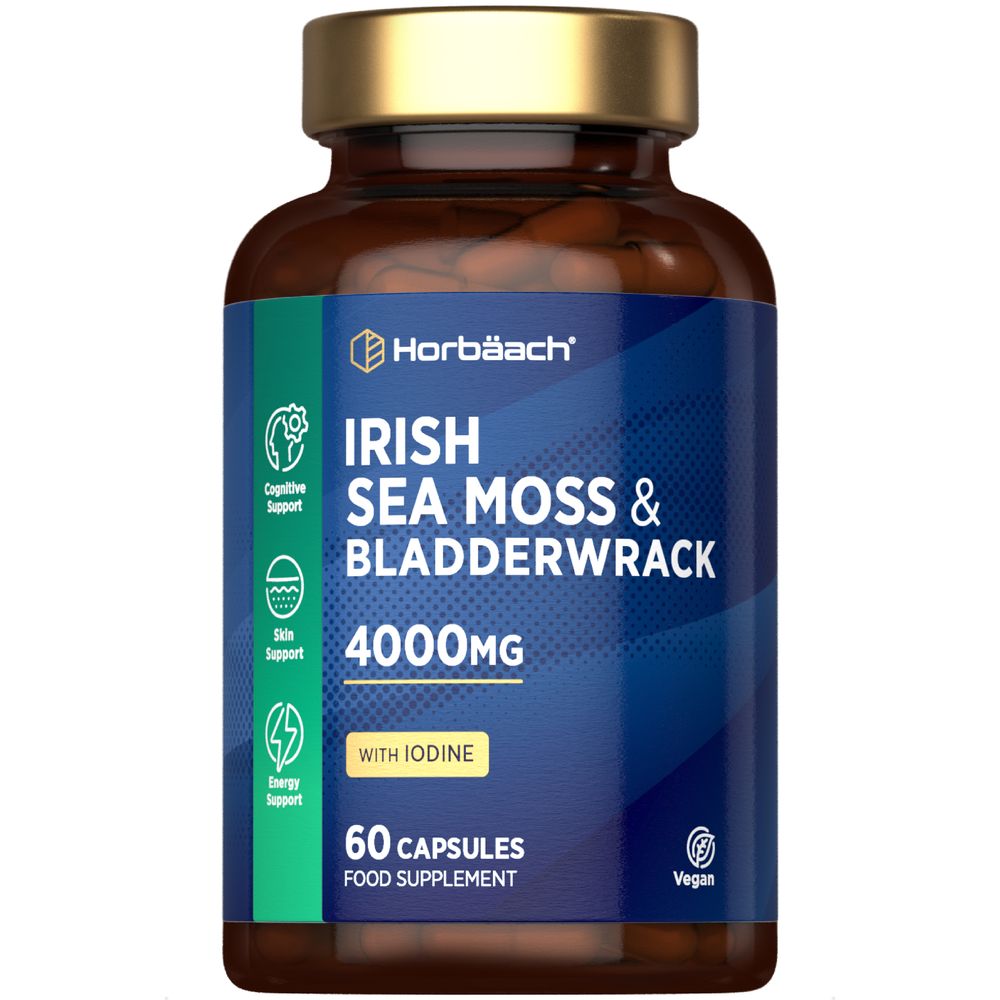 Irish Sea Moss and Bladderwrack 4000 mg | 60 Capsules