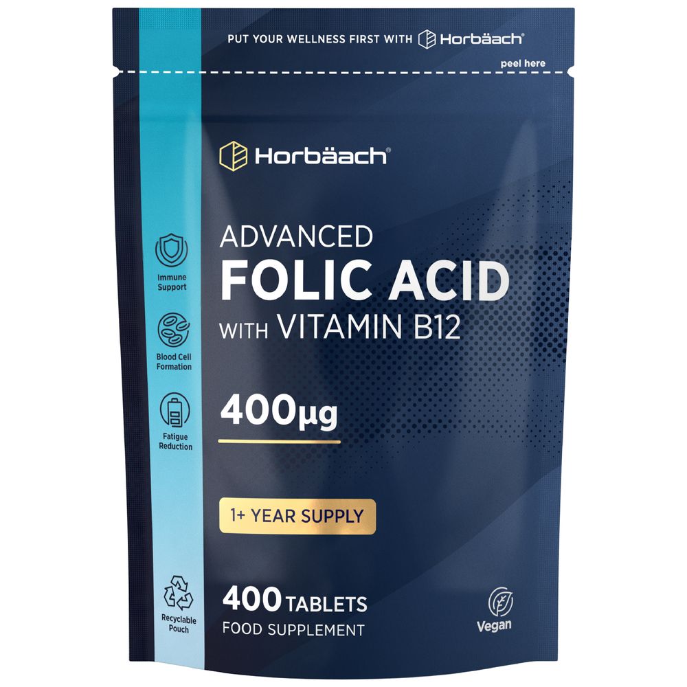 Folic Acid 400 ug with Vitamin B12 | 400 Tablets