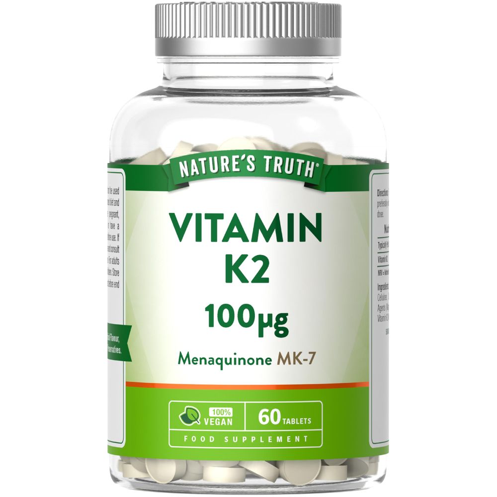 Vitamin K2 MK-7 100 ug | 60 Tablets