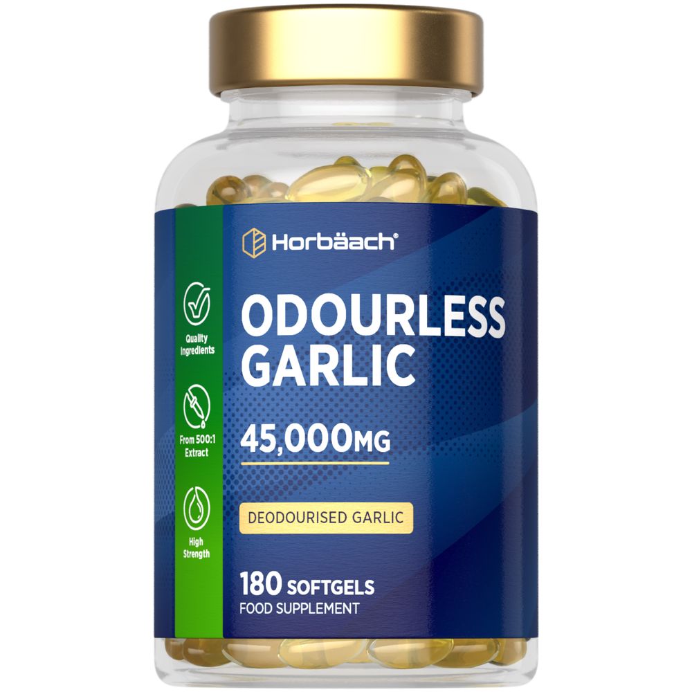 Odourless Garlic 45,000 mg | 180 Softgels