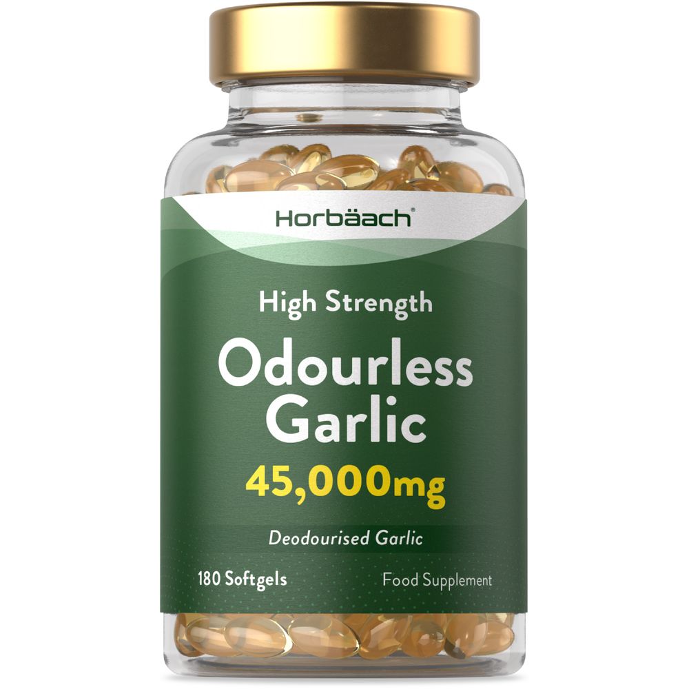 Odourless Garlic 45,000 mg | 180 Softgels