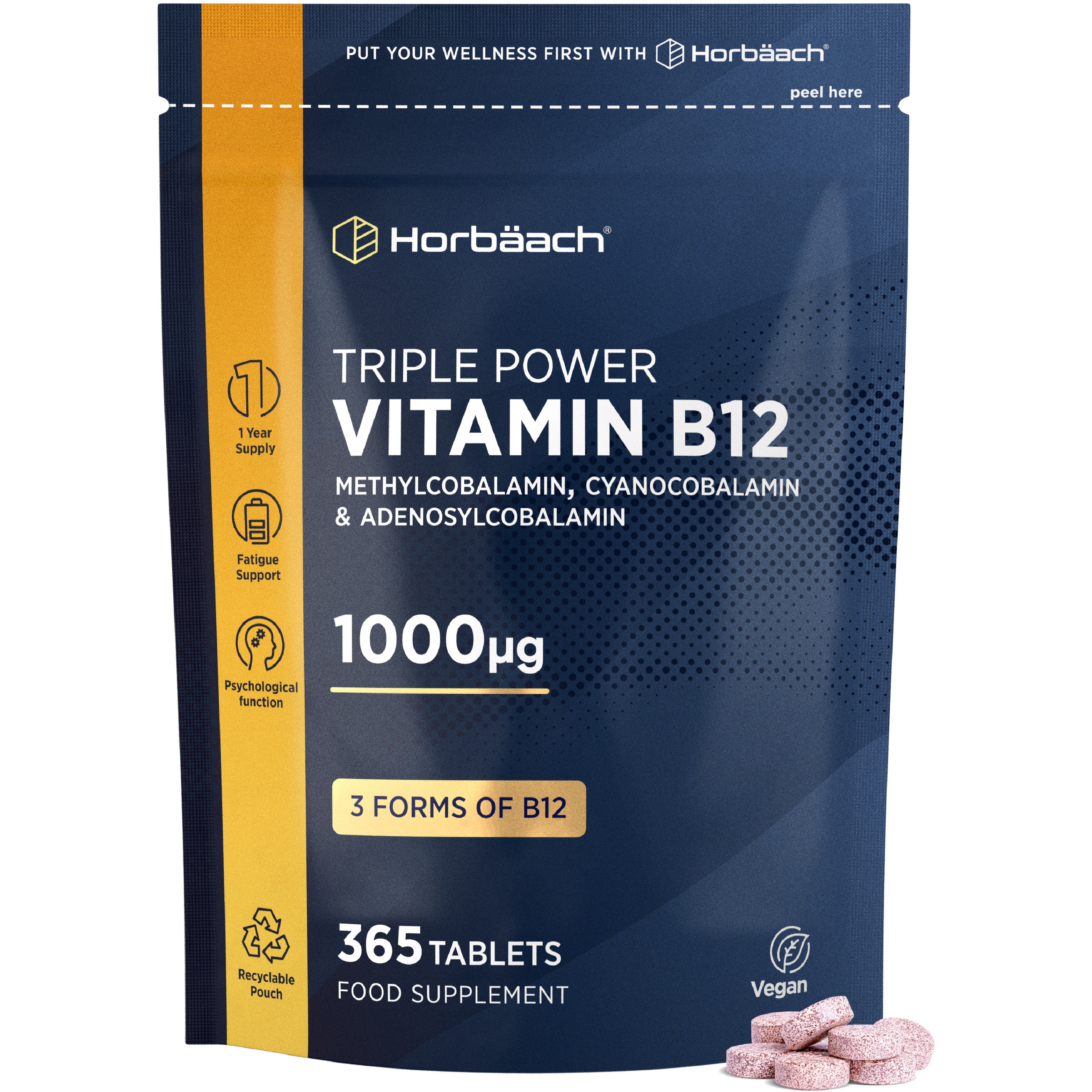Vitamin B12 Tablets High Strength | 365 Count