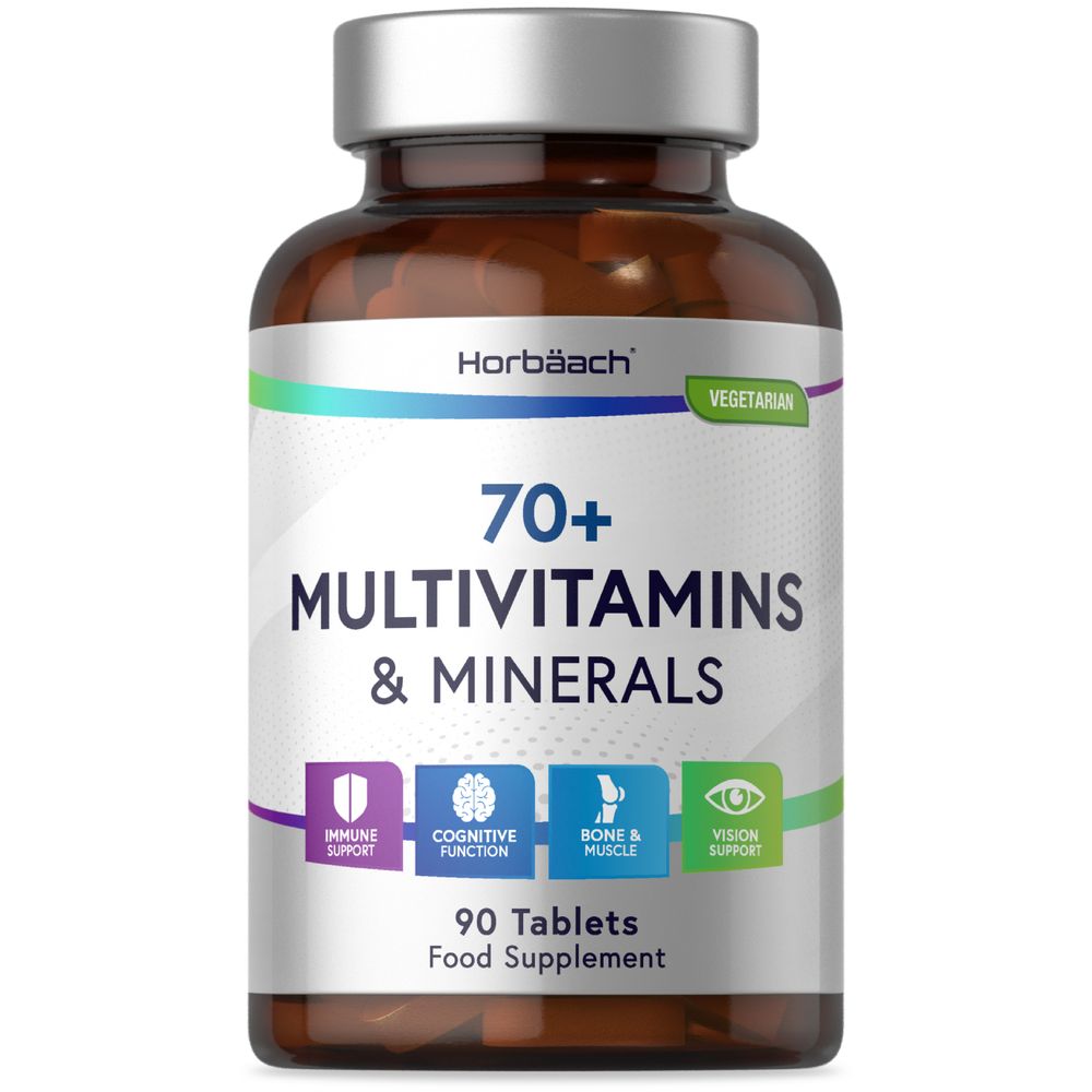 Multivitamins and Minerals for Adults 70 Plus | 90 Tablets