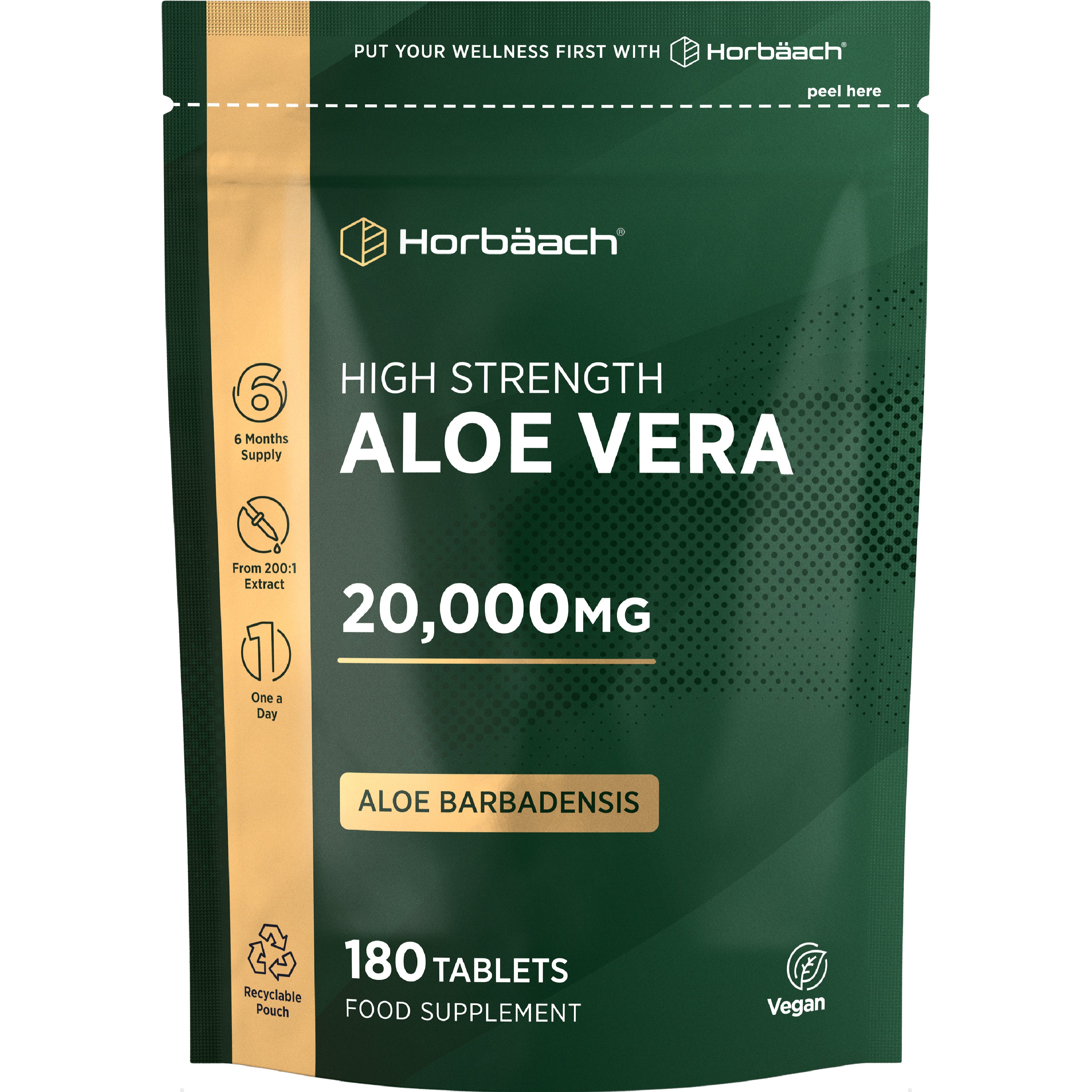 Aloe Vera 20,000 mg | 180 Tablets