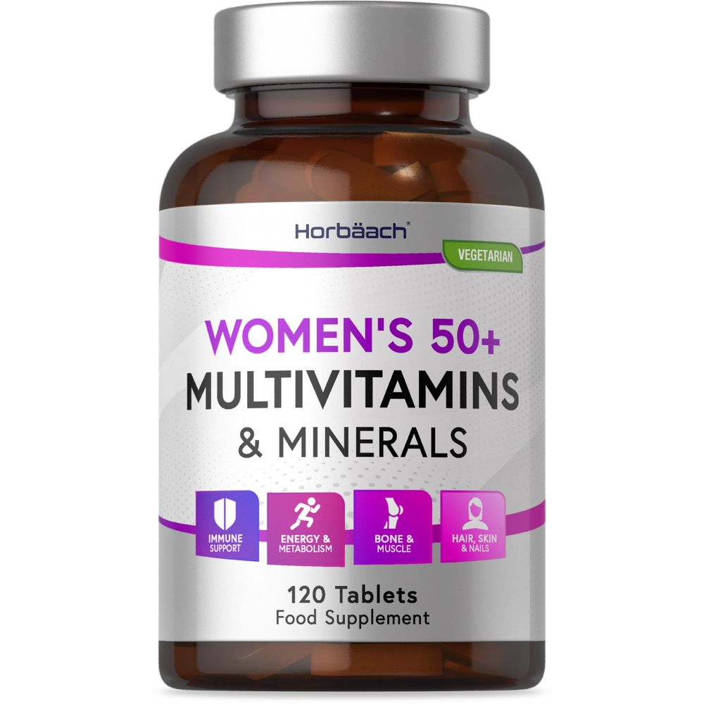 Multivitamins and Minerals for Women 50 Plus | 120 Tablets