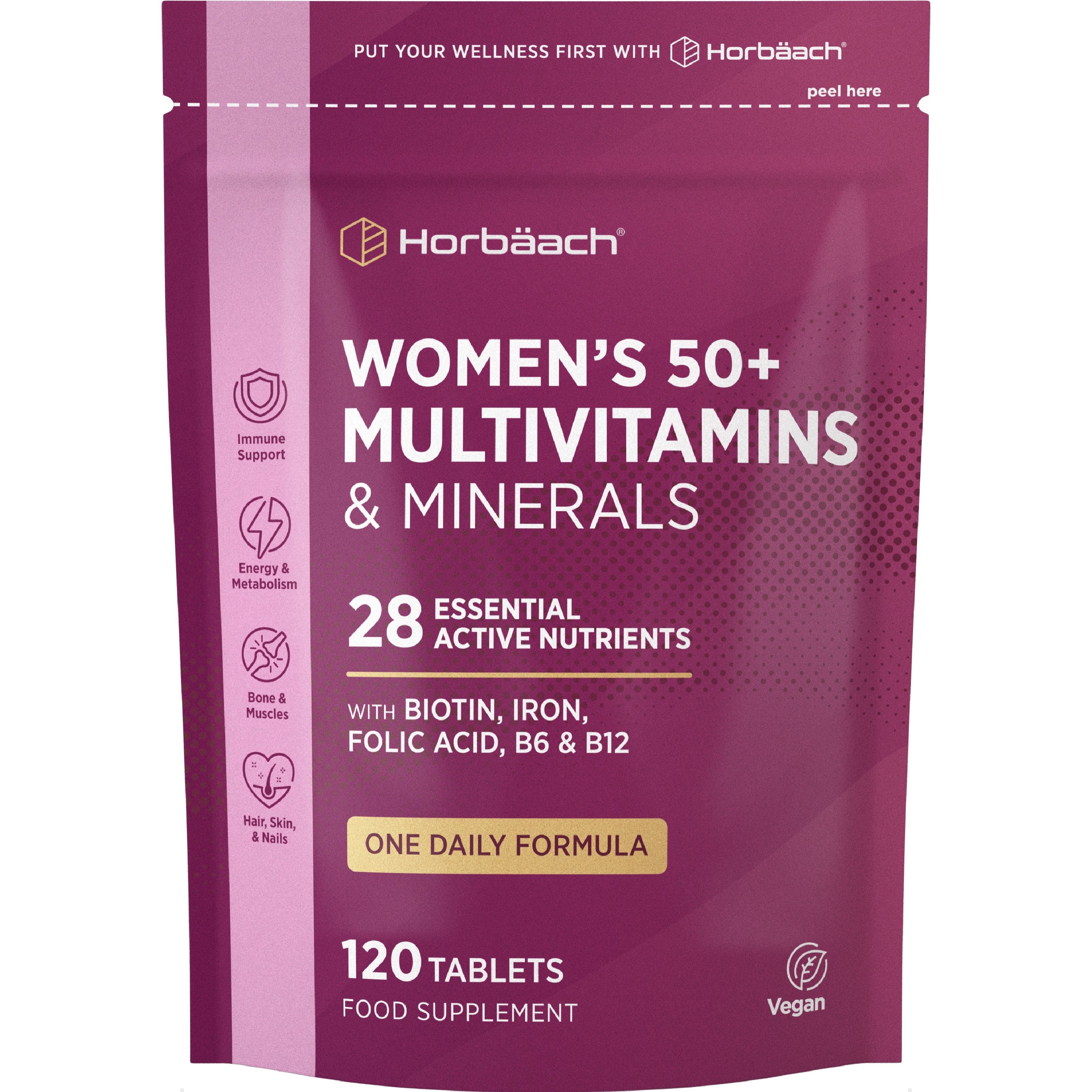 Multivitamins and Minerals for Women 50 Plus | 120 Tablets