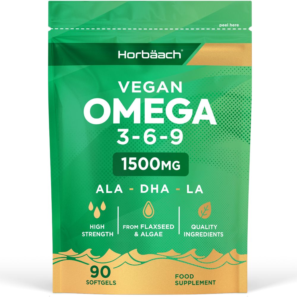 Omega 3-6-9 1500 mg | Vegan | 90 Softgels