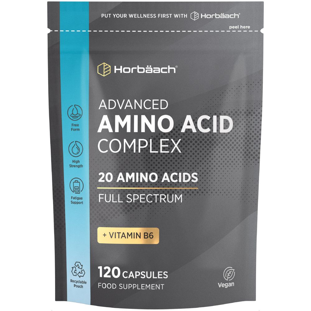 Amino Acid Complex with Vitamin B6 | 120 Capsules