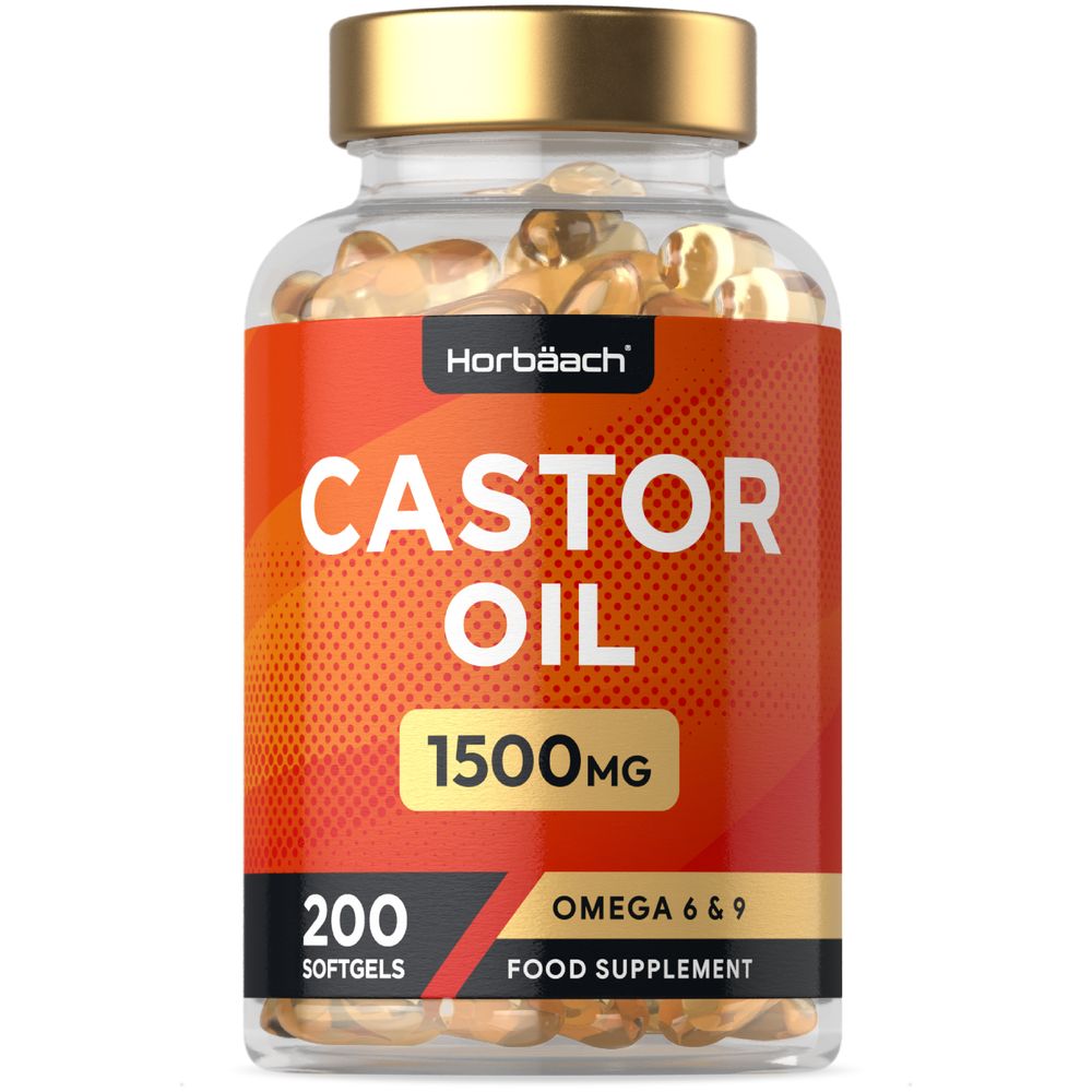 Castor Oil 1500 mg | 200 Softgels