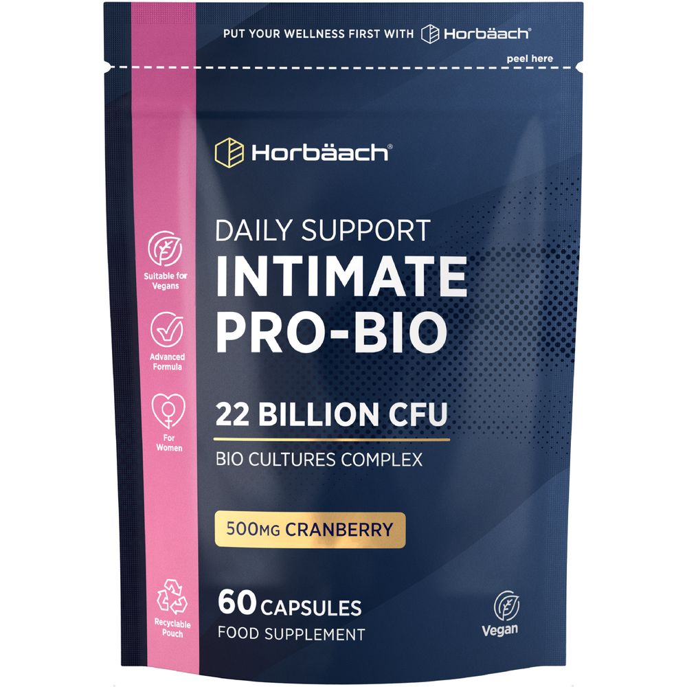 Intimate Flora for Women 22 Billion CFU with Cranberry | 60 Capsules