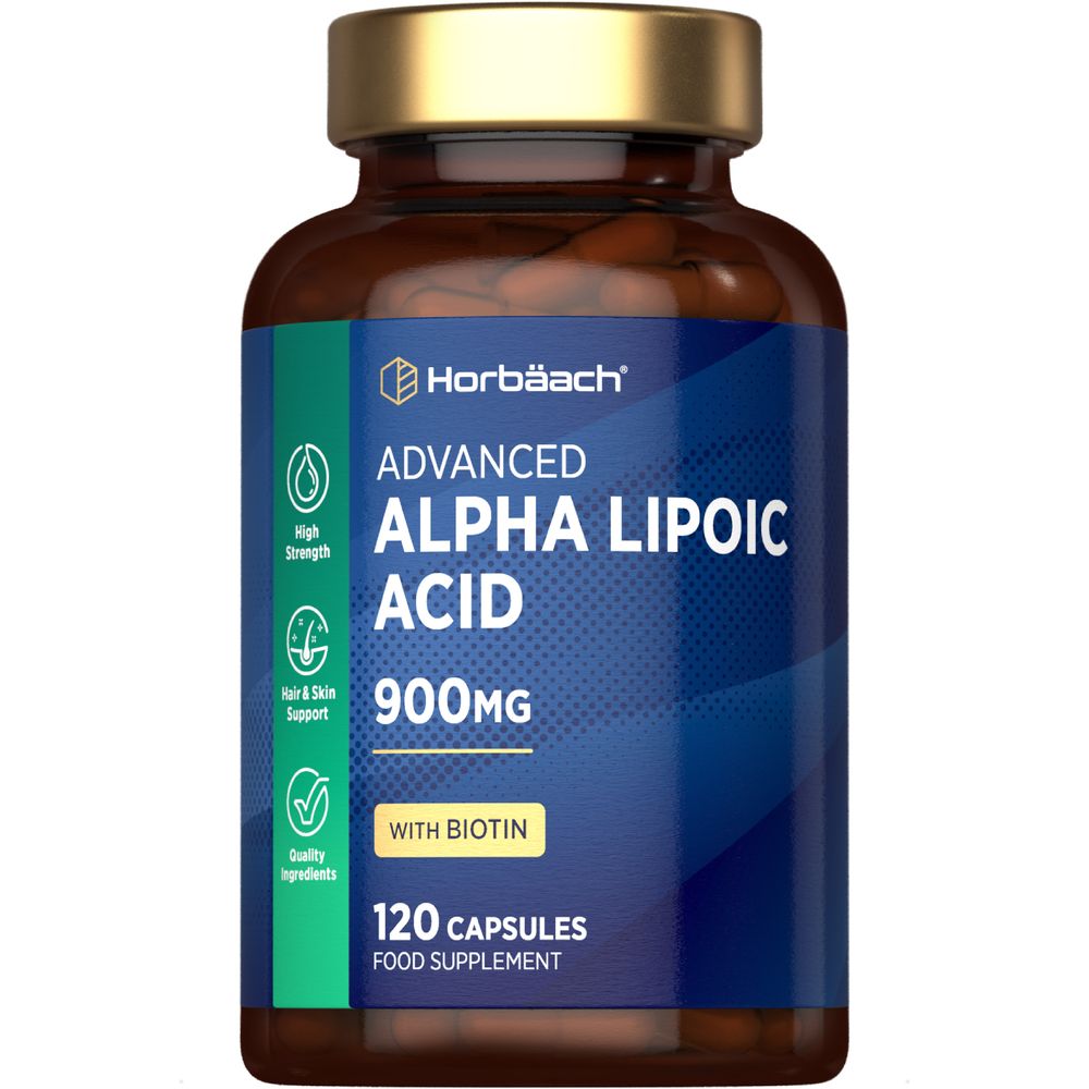Alpha Lipoic Acid 900 mg with Biotin | 120 Capsules