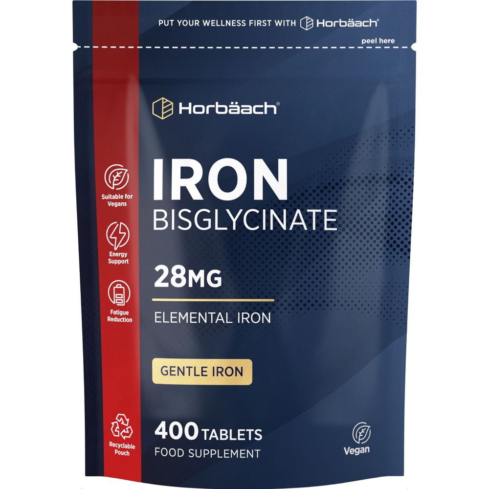 Iron Bisglycinate 28 mg | 400 Tablets