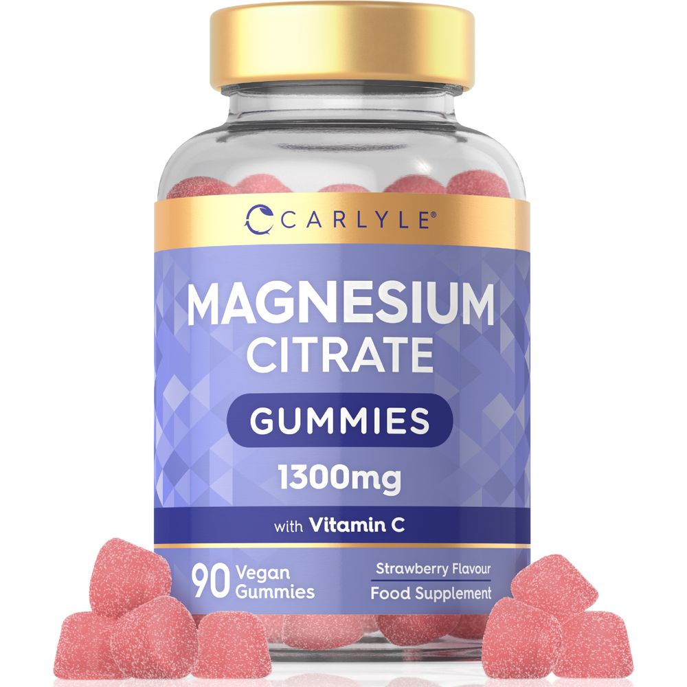 Magnesium Citrate with Vitamin C 1300 mg | 90 Gummies 
