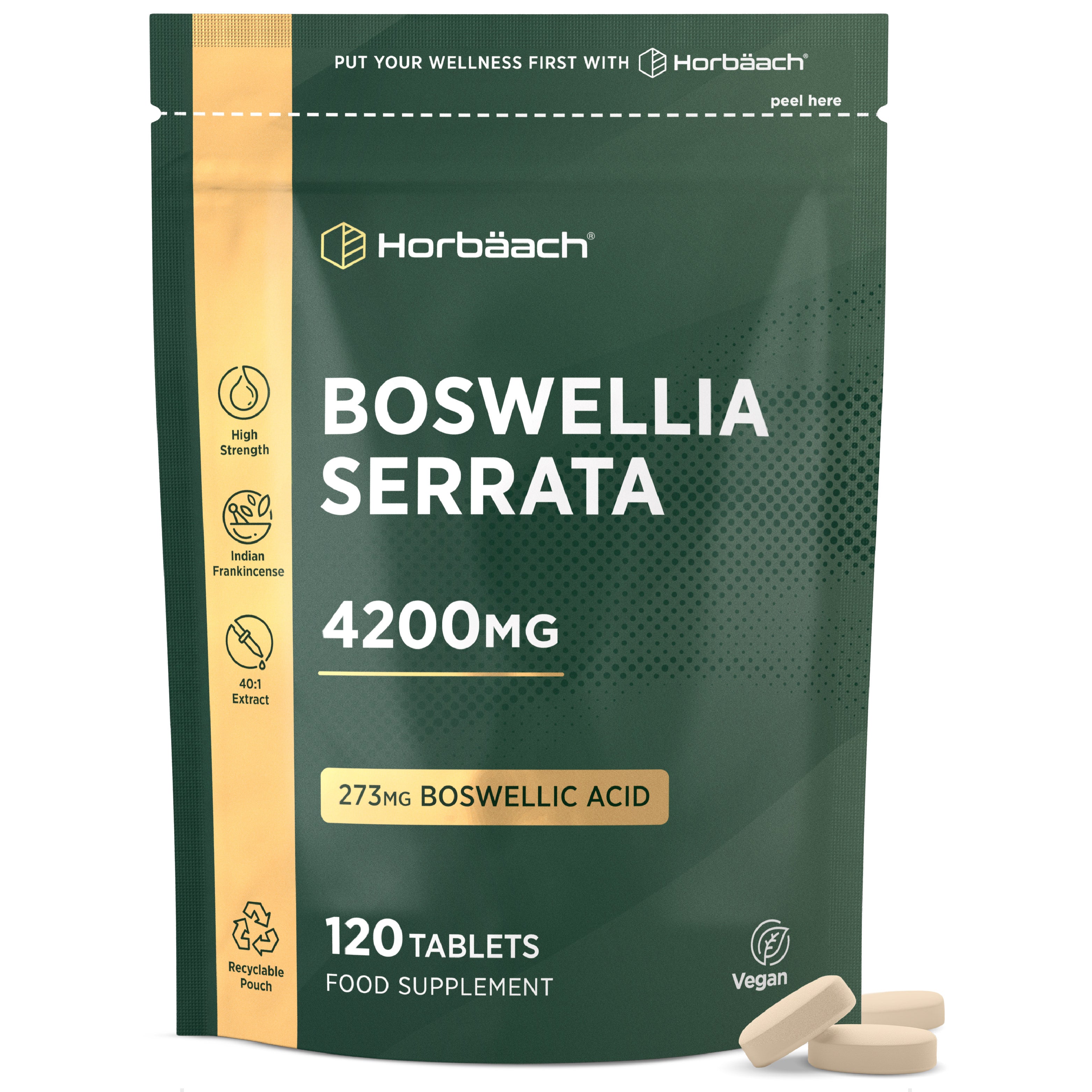 Boswellia Serrata 4200 mg with Bioperine | 120 Tablets