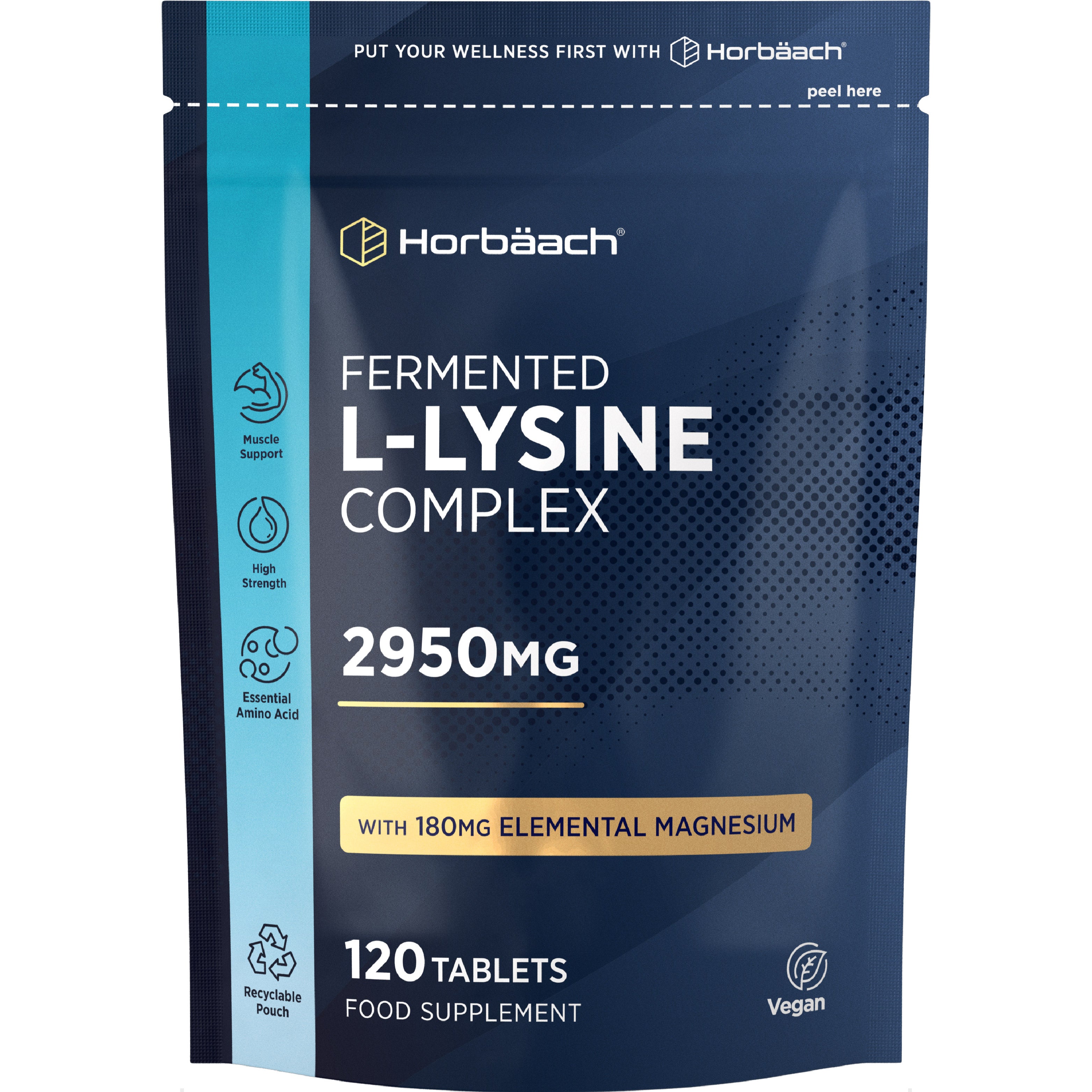 L-Lysine 2950 mg | 120 Tablets