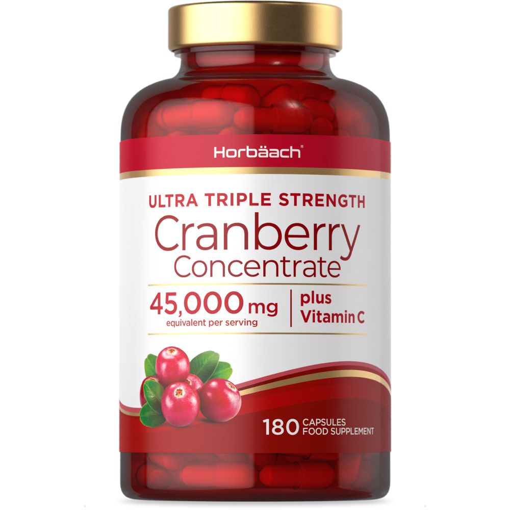 Cranberry 45,000 mg with Vitamin C | 180 Capsules