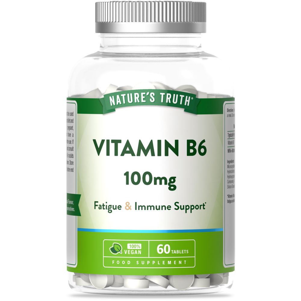 Vitamin B6 100 mg | 60 Tablets